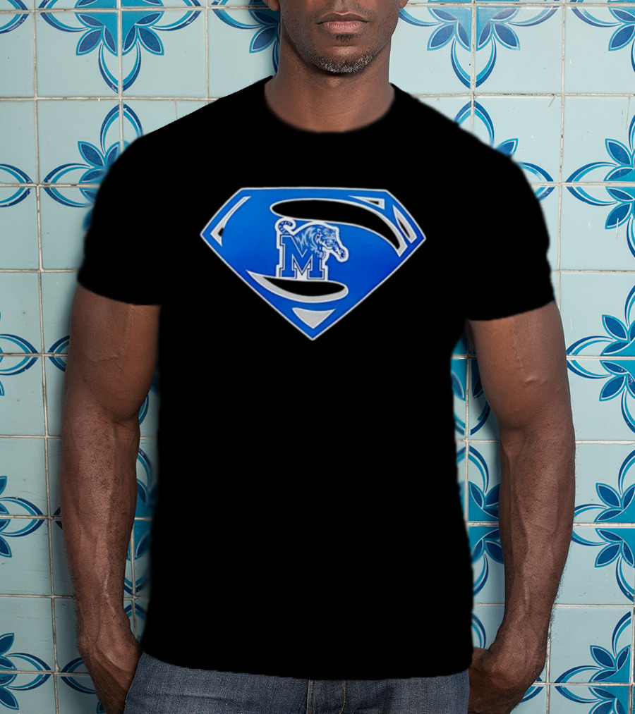 Superman Memphis Tigers NCAA College Basketball T-Shirt