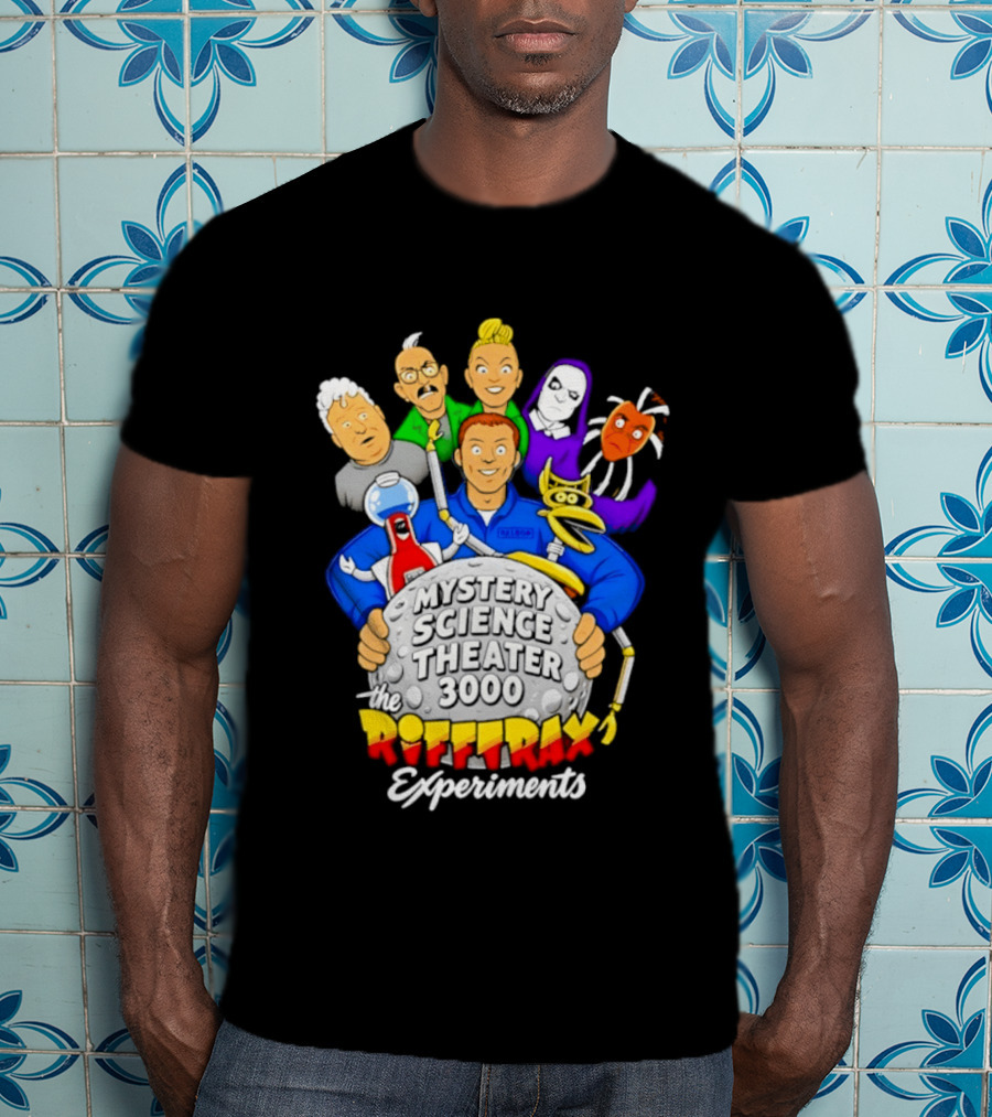 Mystery Science Theater 3000 RiffTrax Experiments With Iconic Robots And Characters T-Shirt