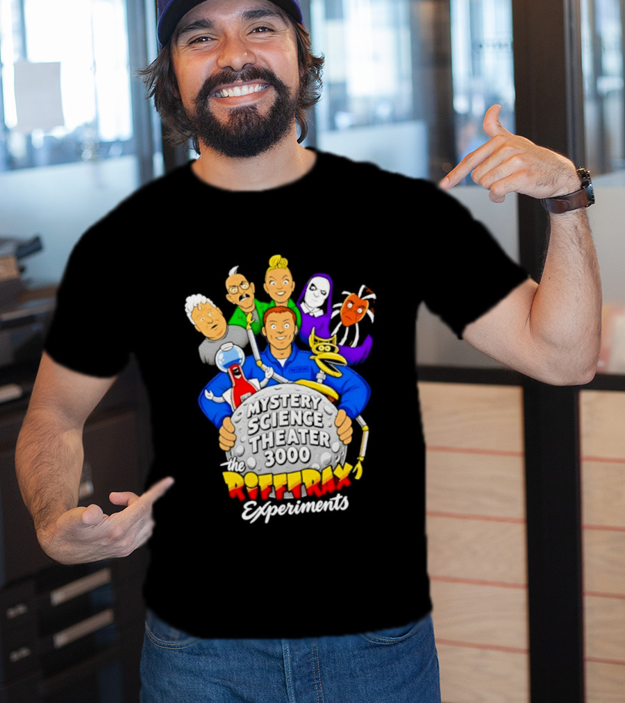 Mystery Science Theater 3000 RiffTrax Experiments With Iconic Robots And Characters T-Shirt