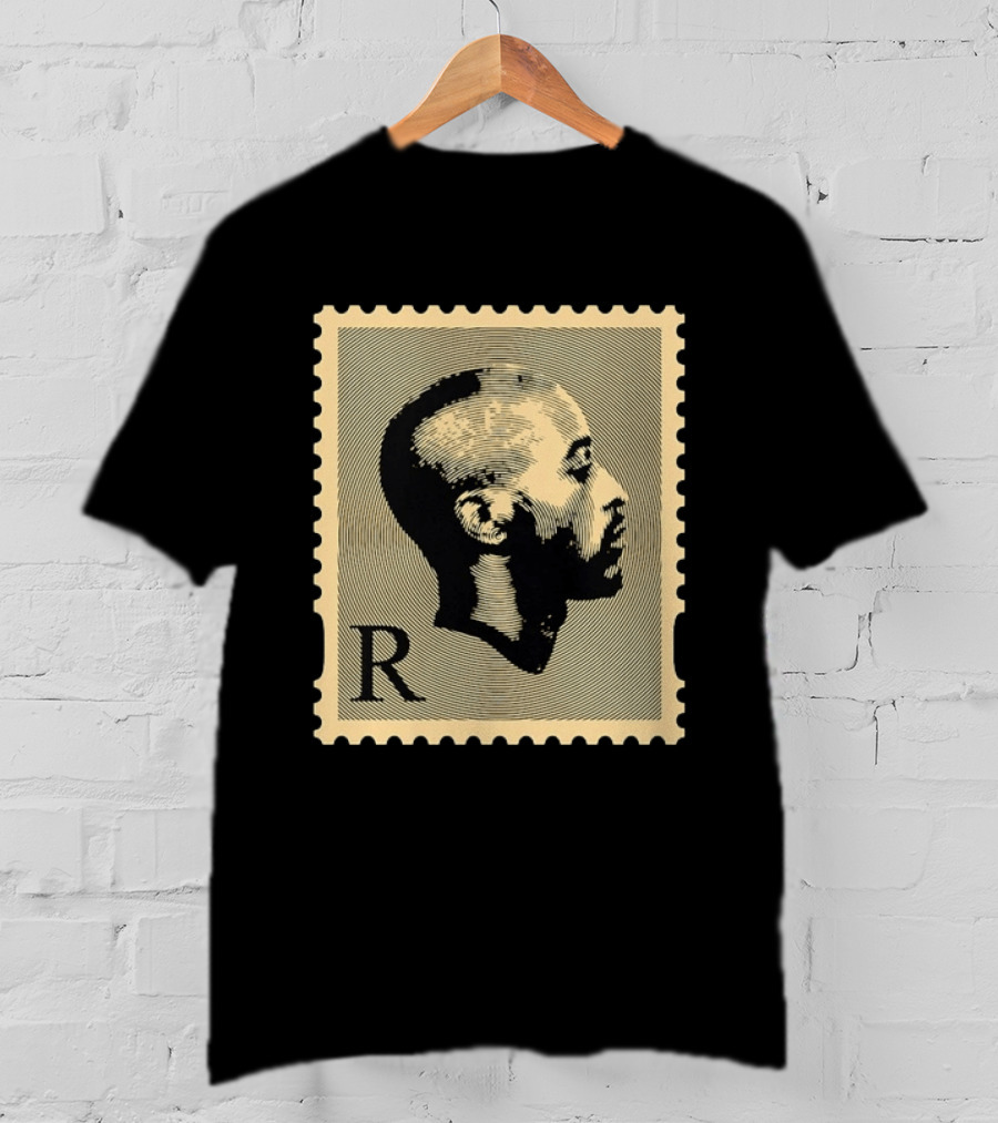 Tupac Shakur Black Postage Stamp Profile 2Pac T-Shirt