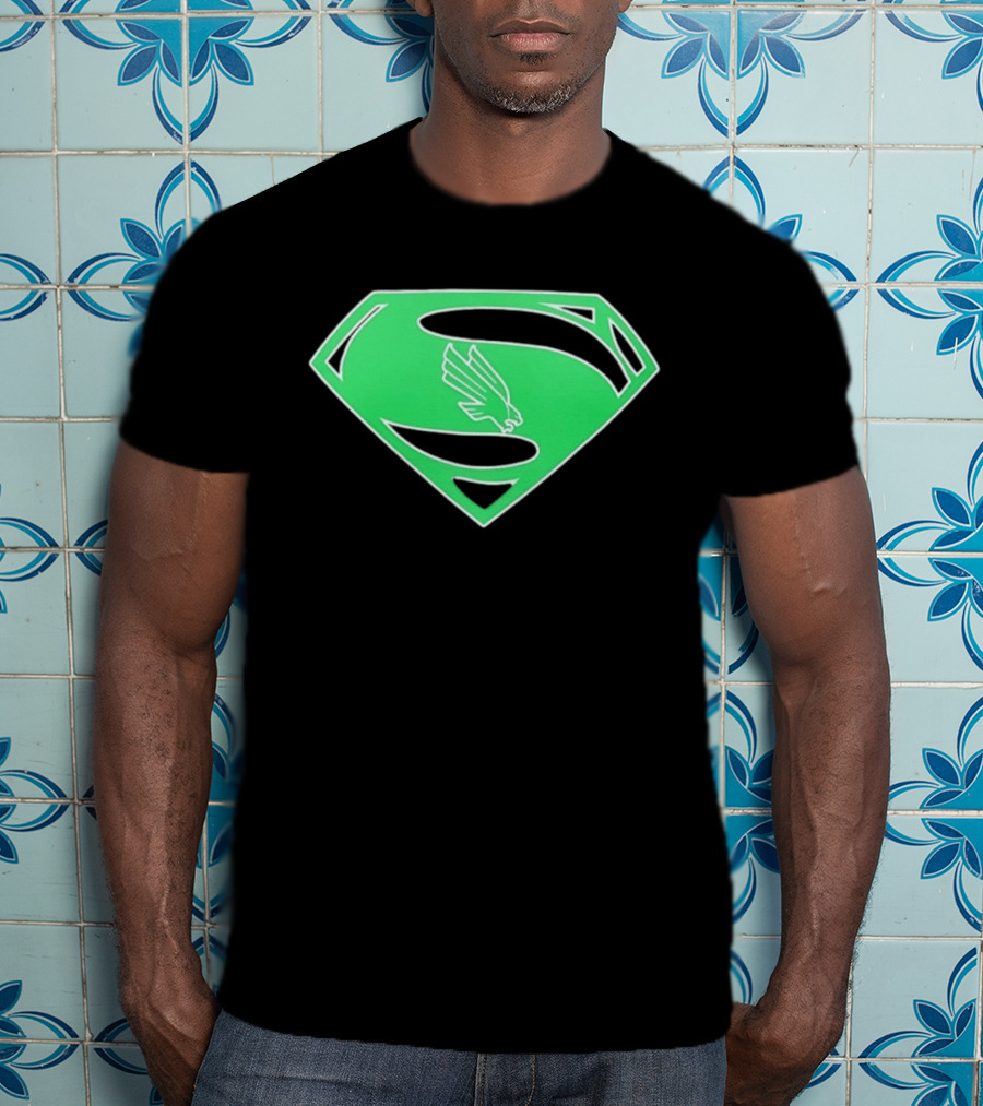 North Texas Mean Green UNT Superman T-Shirt