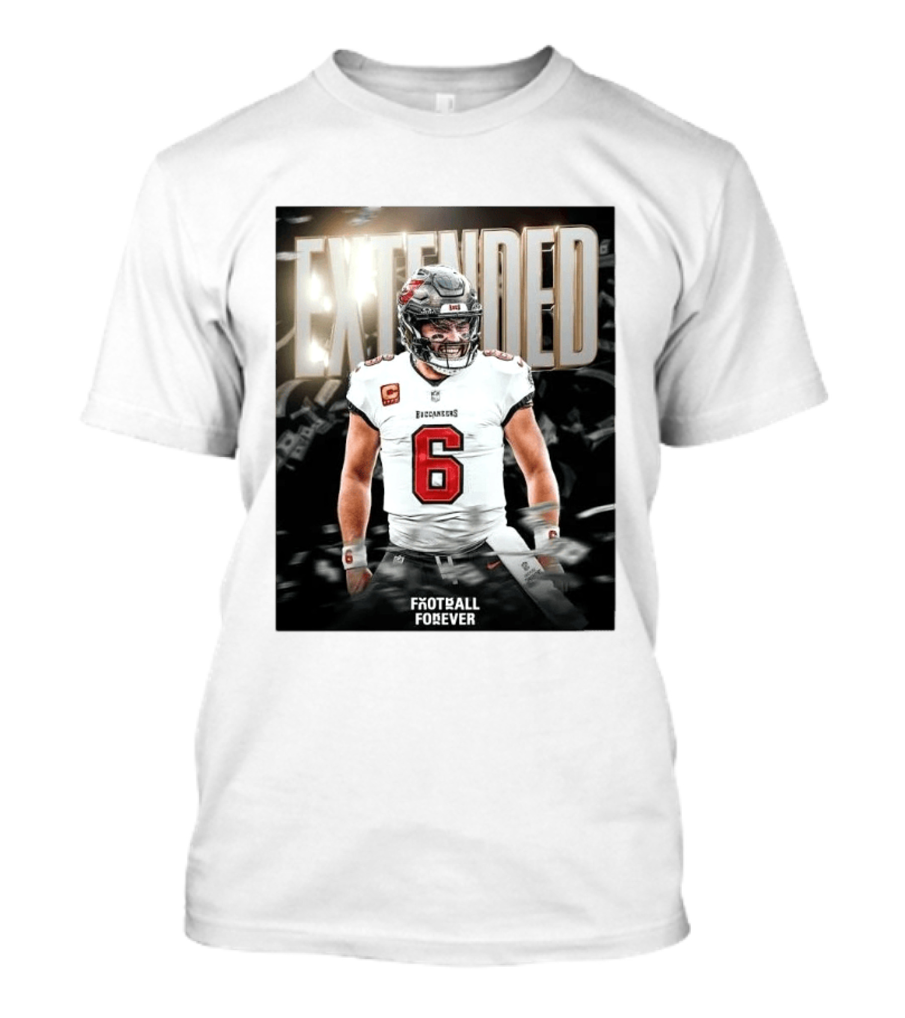 Extended Baker Mayfield Tampa Bay Football Forever T-Shirt