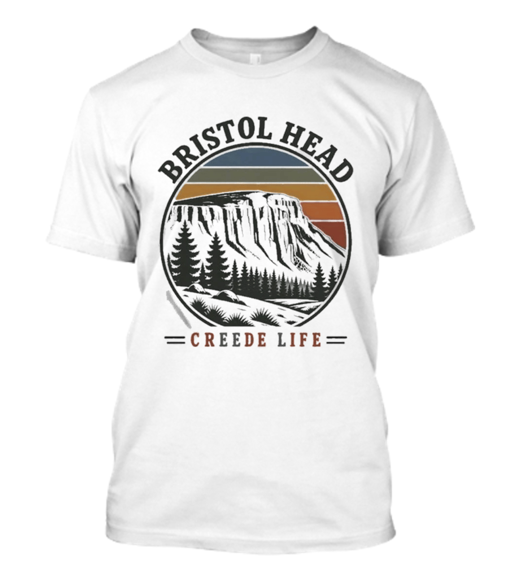Bristol Head Creede Life Mountain Sunset Scenery T-Shirt