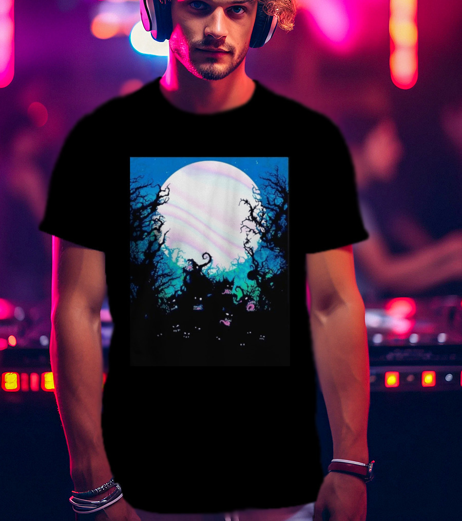 Gallows Orchestra Of Wolves Collection Full Moon Enchanted Forest Creatures T-Shirt