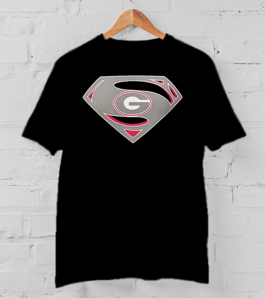 Georgia Bulldogs Superman UGA College Football G T-Shirt