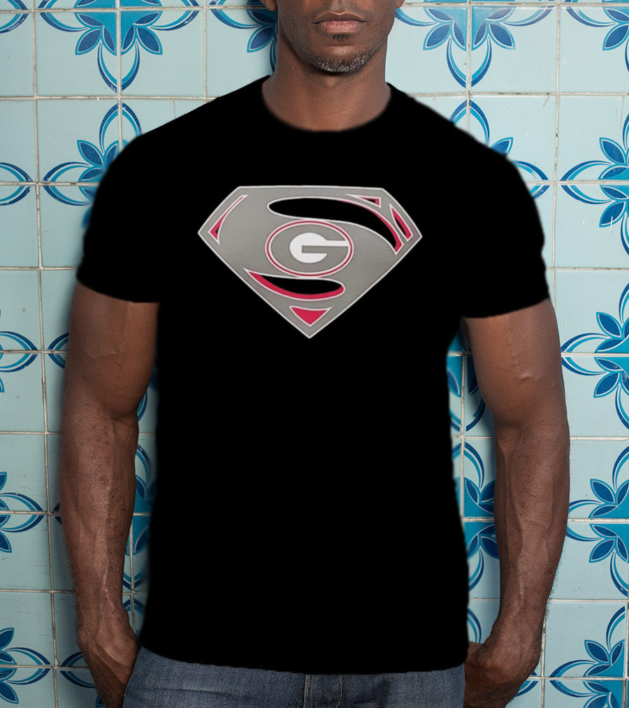 Georgia Bulldogs Superman UGA College Football G T-Shirt