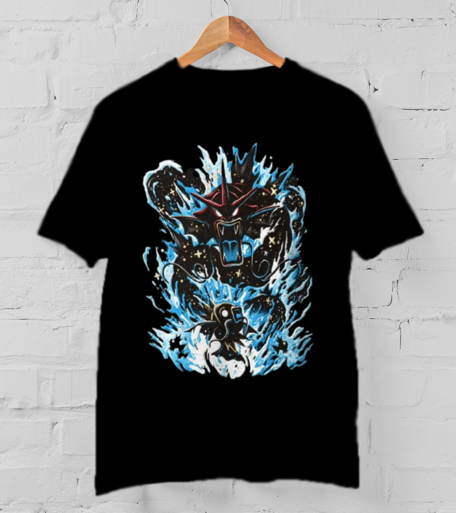 Gyarados And Magikarp Pokemon Evolution Deep Sea Water Power Splash Fan Favorite T-Shirt