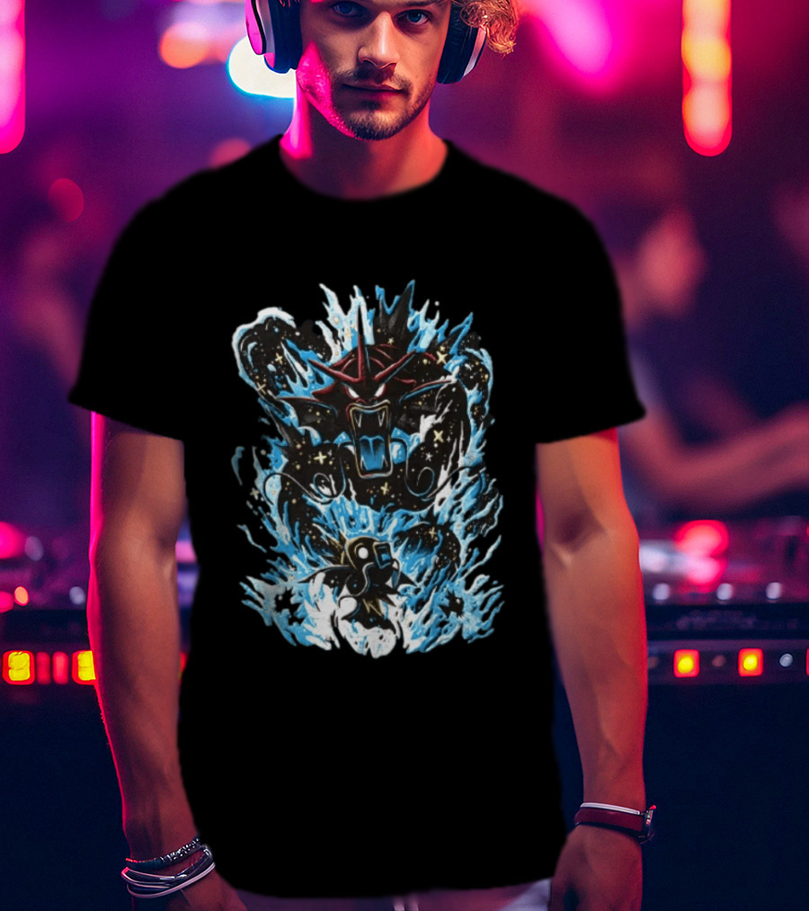 Gyarados And Magikarp Pokemon Evolution Deep Sea Water Power Splash Fan Favorite T-Shirt