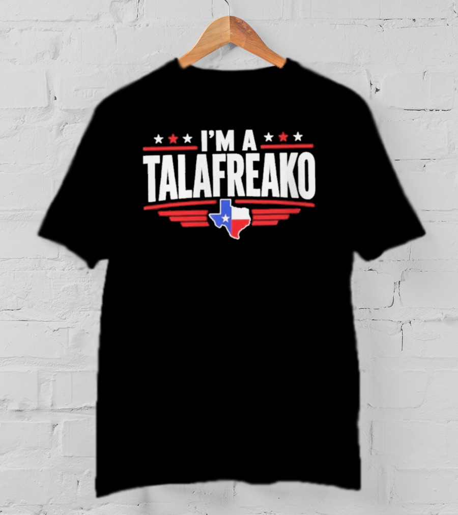 I'm A Talafreako Texas Map Stars Red White Blue T-Shirt