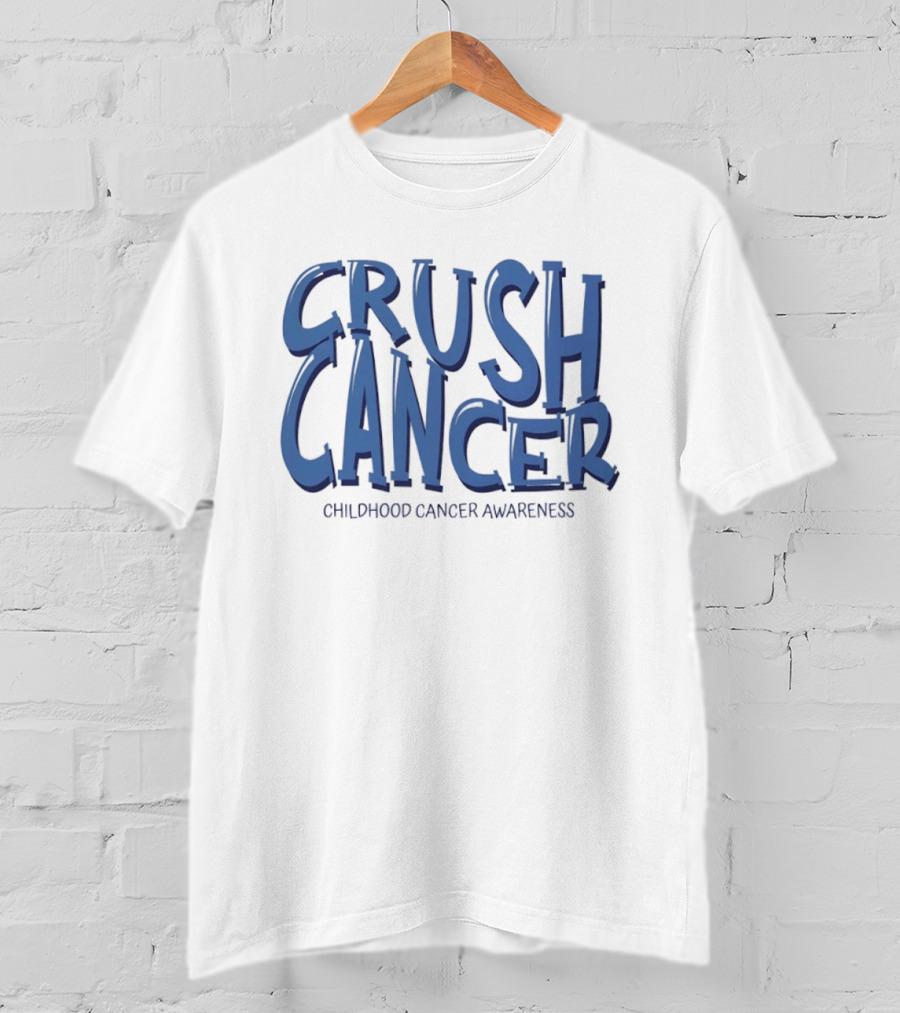 Crush Cancer Childhood Cancer Awareness T-Shirt