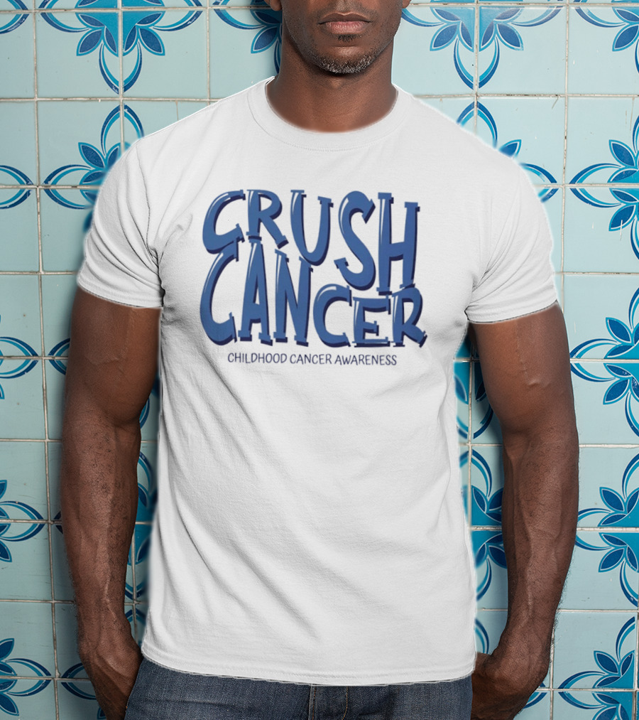 Crush Cancer Childhood Cancer Awareness T-Shirt