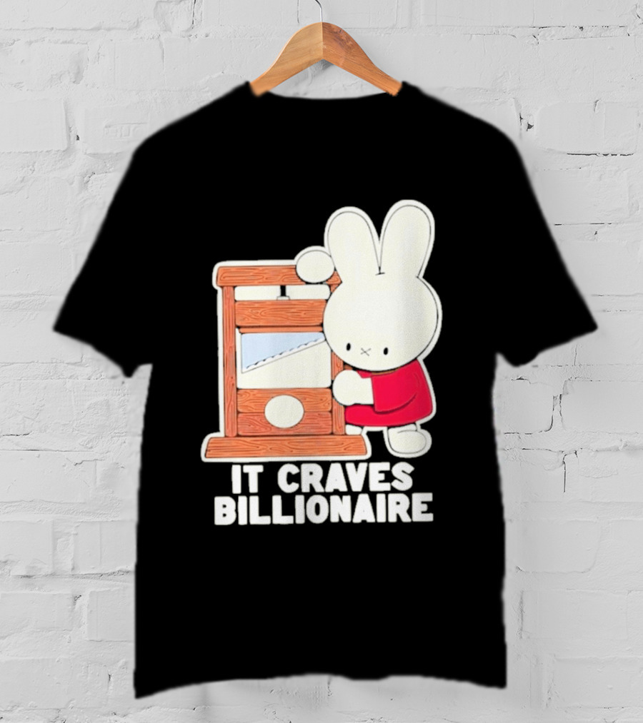 Villionaire Rabbit It Craves Billionaire Guillotine Red T-Shirt