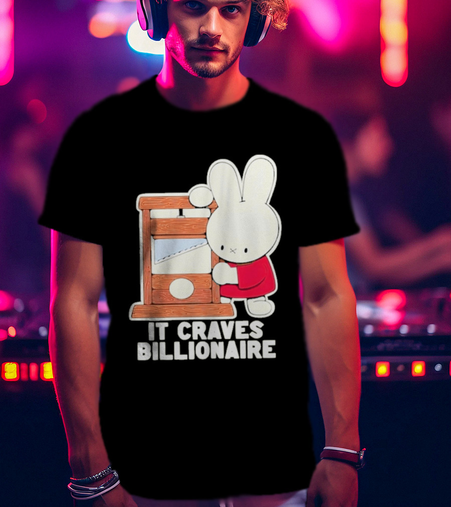 Villionaire Rabbit It Craves Billionaire Guillotine Red T-Shirt