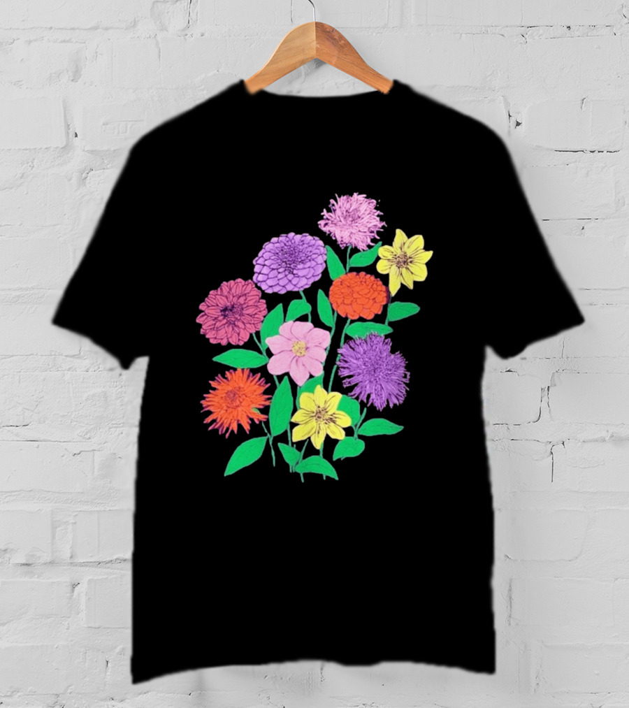 Jane Colby Colorful Floral Arrangement T-Shirt