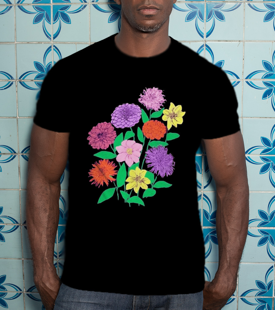 Jane Colby Colorful Floral Arrangement T-Shirt