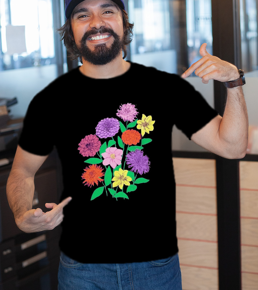 Jane Colby Colorful Floral Arrangement T-Shirt