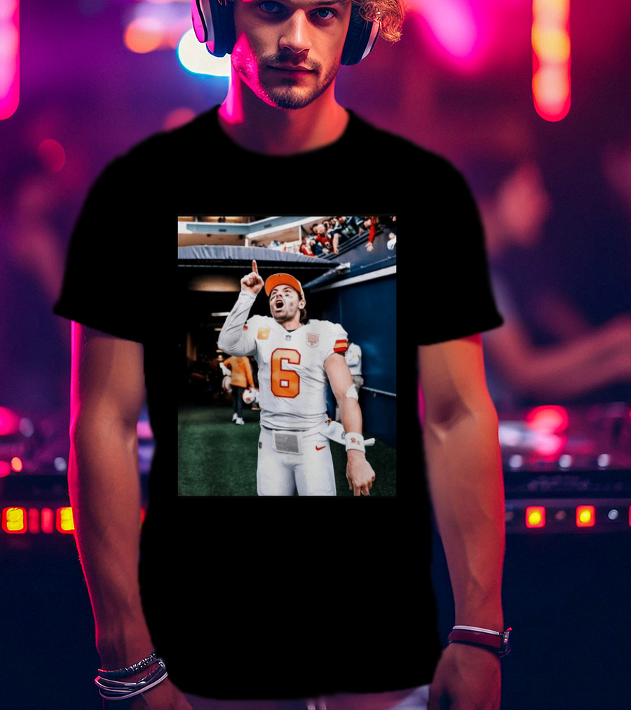 Baker Mayfield Tampa Bay Buccaneers NFL Quarterback Action Number 6 T-Shirt