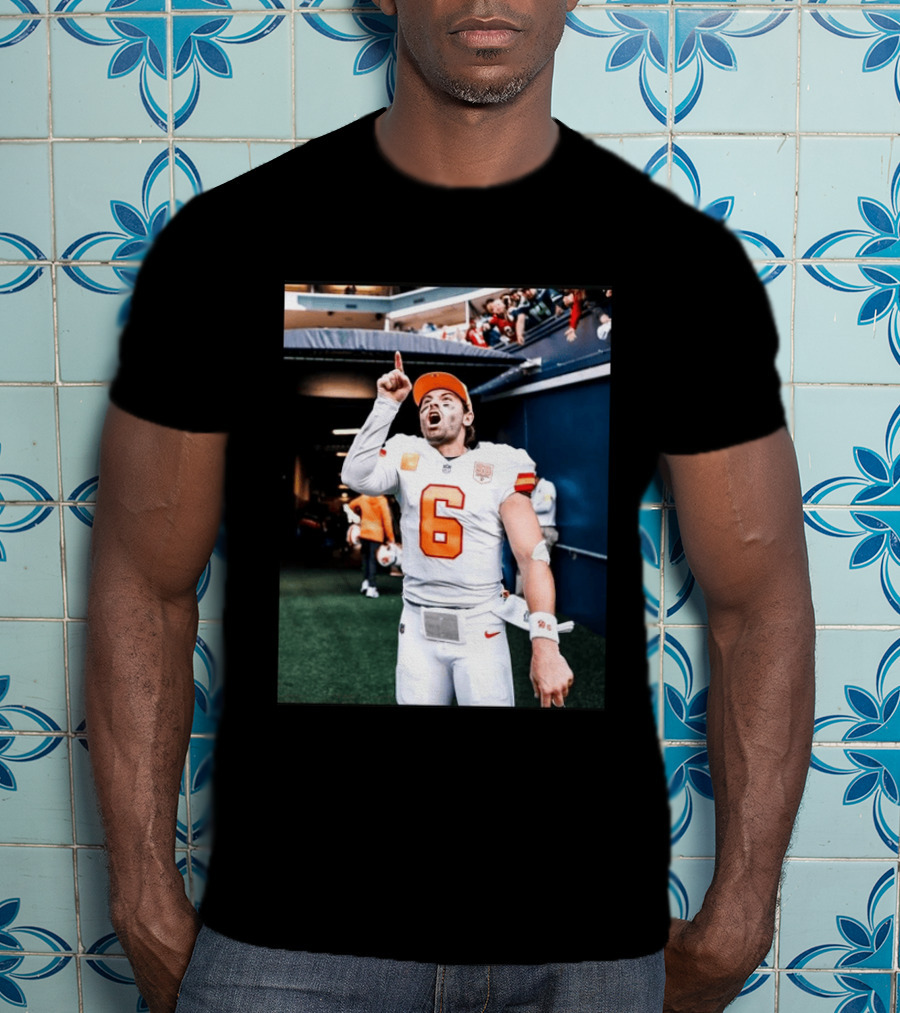 Baker Mayfield Tampa Bay Buccaneers NFL Quarterback Action Number 6 T-Shirt