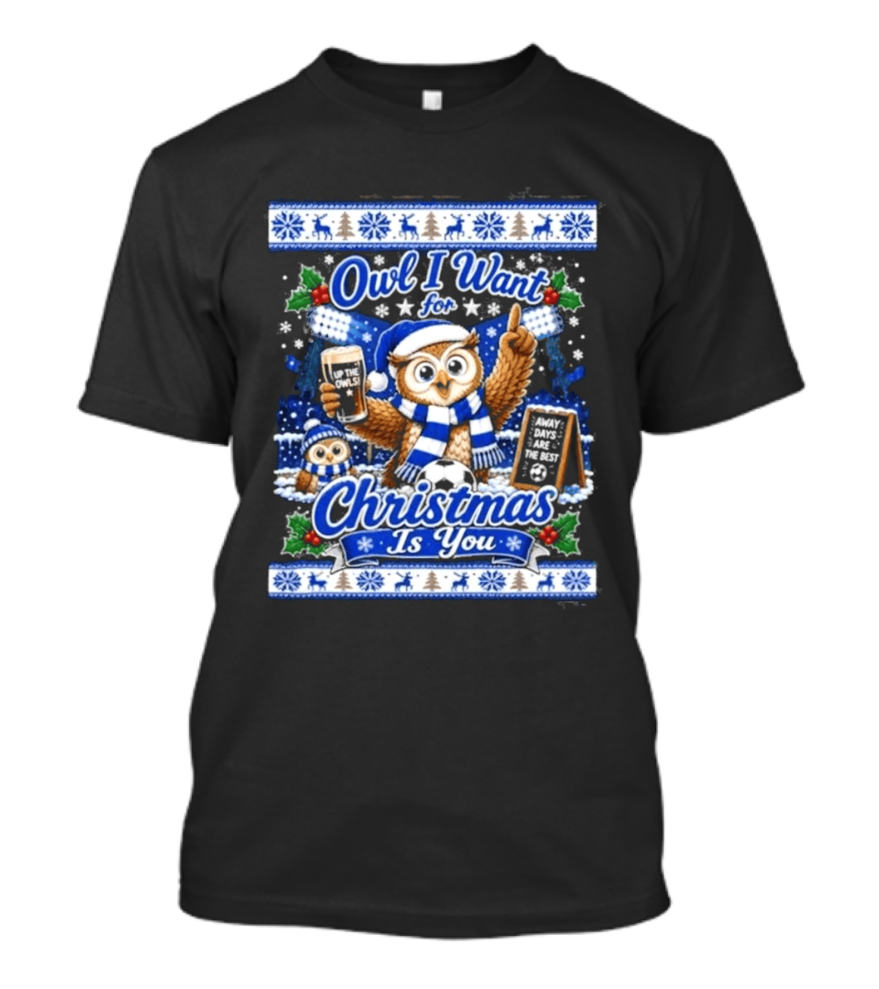 Owl I Want For Christmas Is You Sheffield Wednesday Jumper T-Shirt
