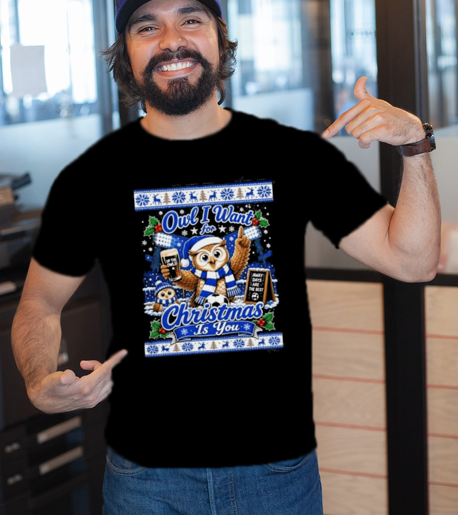 Owl I Want For Christmas Is You Sheffield Wednesday Jumper T-Shirt