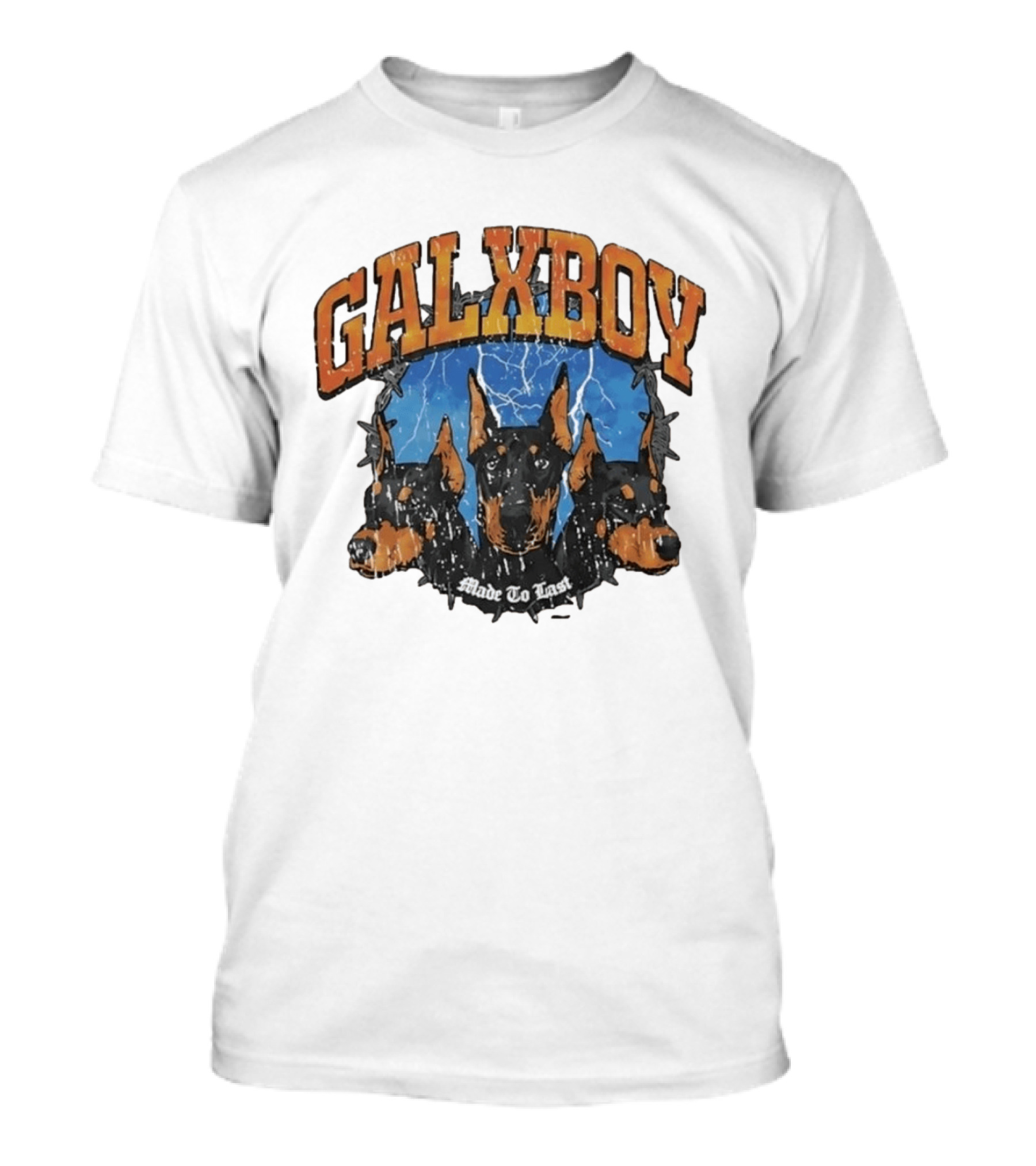 GalxBoy Made To Last Doberman Trio Bold Presence T-Shirt