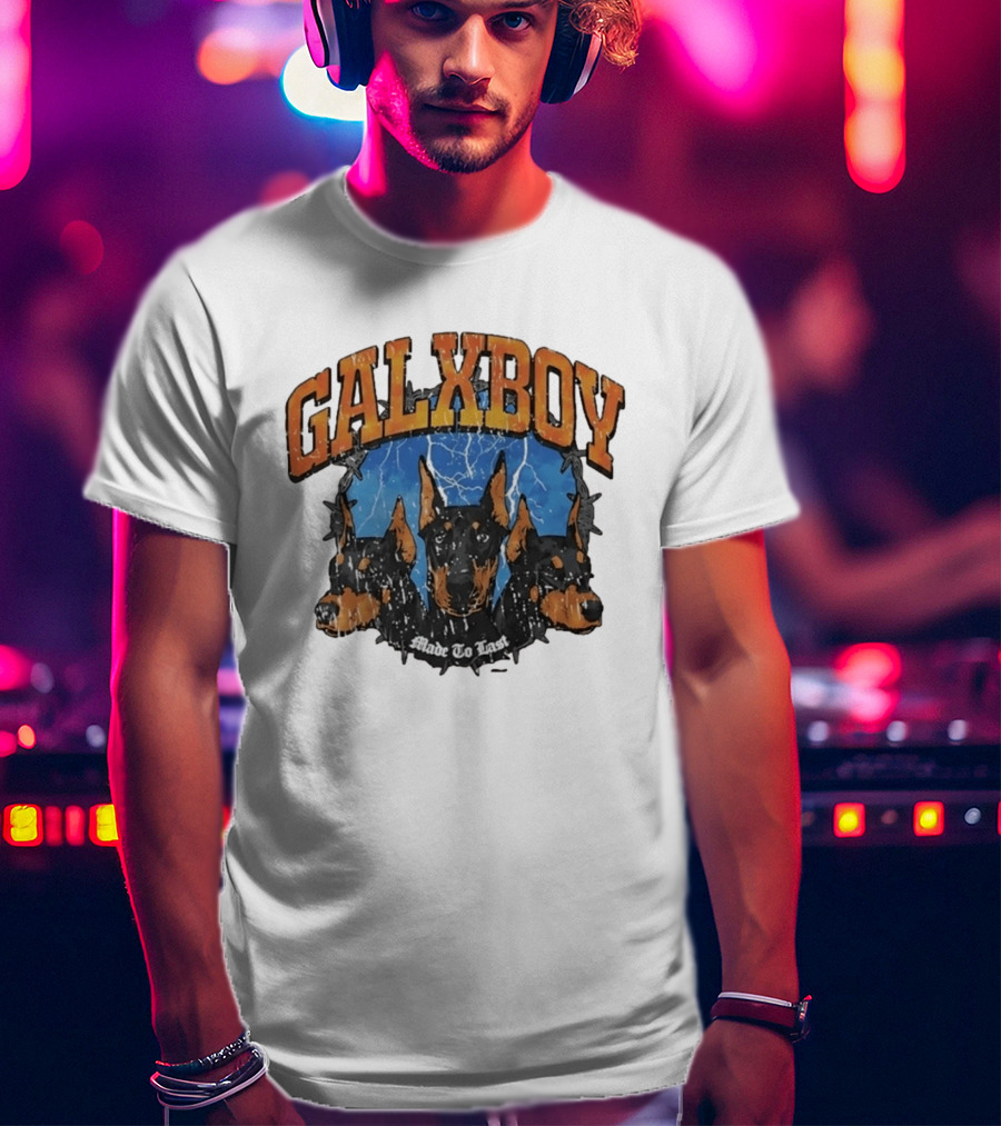GalxBoy Made To Last Doberman Trio Bold Presence T-Shirt