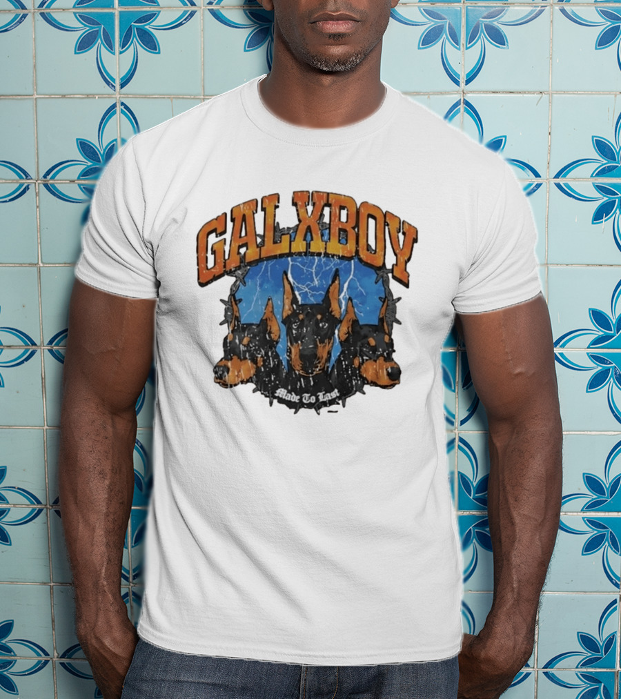 GalxBoy Made To Last Doberman Trio Bold Presence T-Shirt