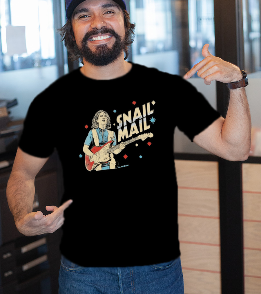 Snail Mail Lush Indie Rock Distressed Guitar T-Shirt