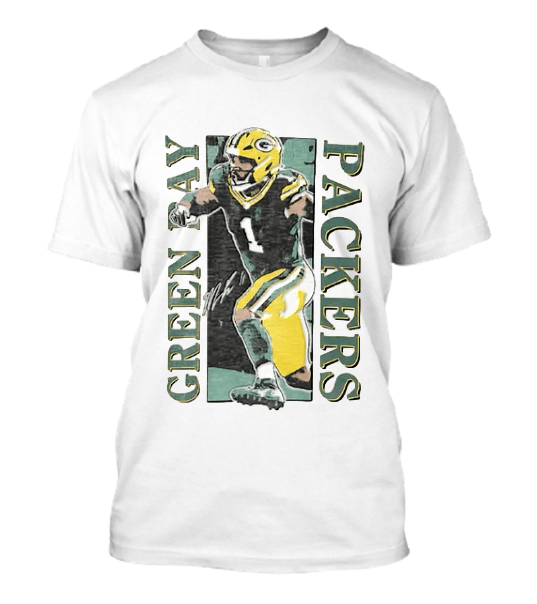 Jordan Love Green Bay Packers Football Jersey T-Shirt
