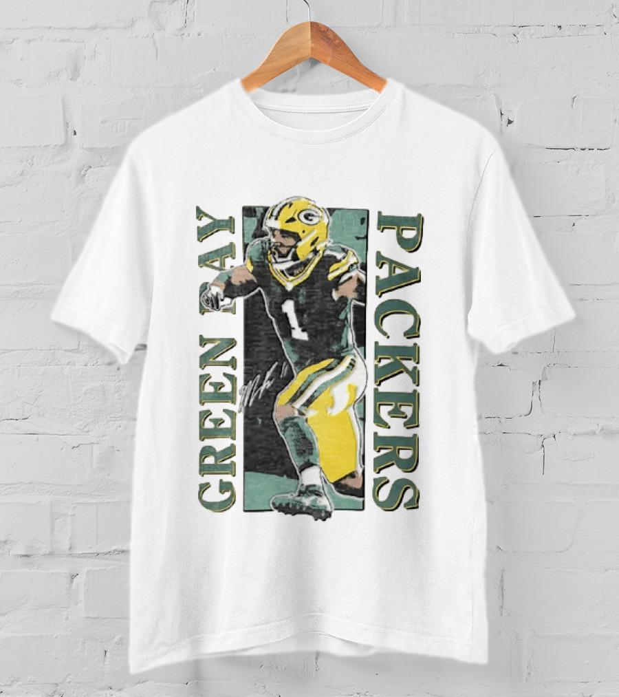 Jordan Love Green Bay Packers Football Jersey T-Shirt