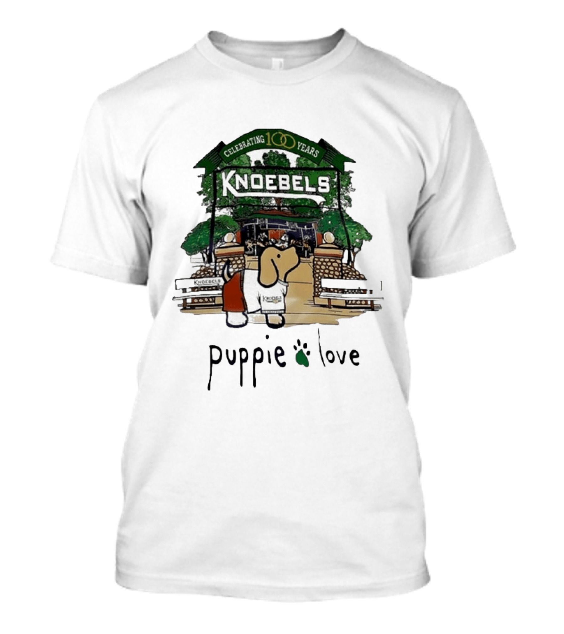 Celebrating 100 Years Knoebels Puppie Love T-Shirt