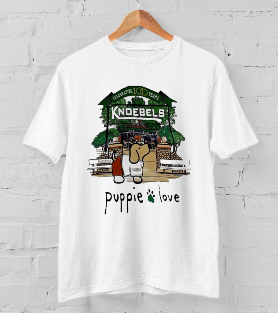 Celebrating 100 Years Knoebels Puppie Love T-Shirt