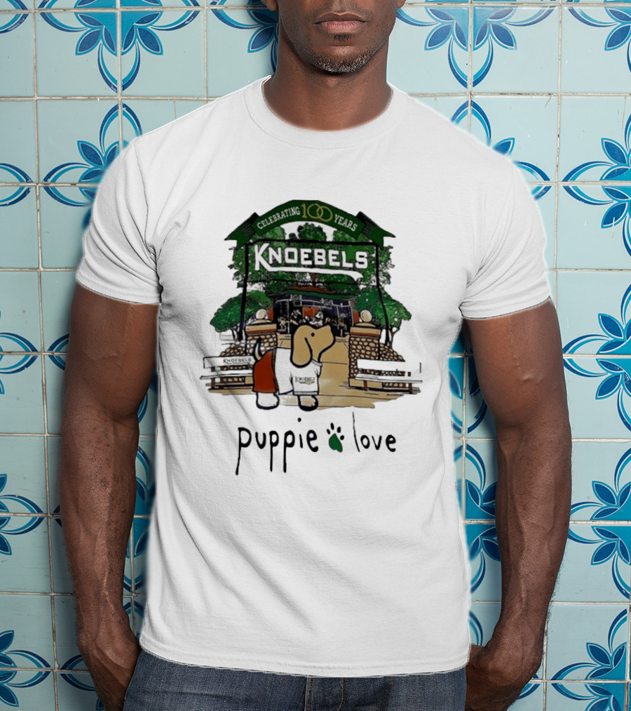 Celebrating 100 Years Knoebels Puppie Love T-Shirt