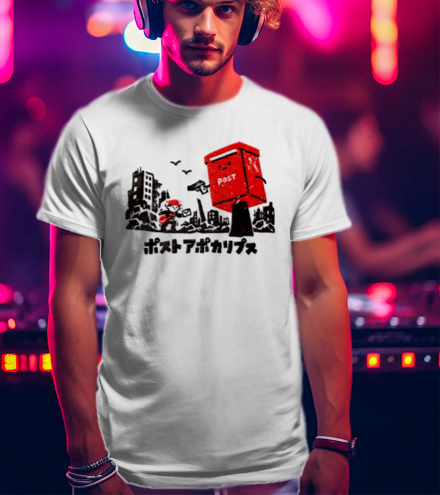 Mailman And Post Box Post Apokaripusu Japan Mail Service T-Shirt
