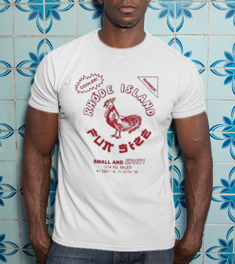 Rhode Island Fun Size Small And Spicy Sriracha Sauce Chicken T-Shirt