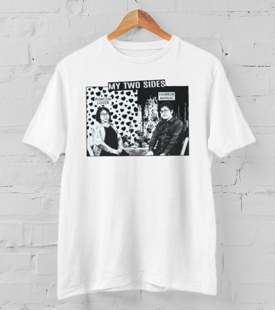 Rumiko Takahashi And Junji Ito My Two Sides Romcom Lover Horror Maniac T-Shirt