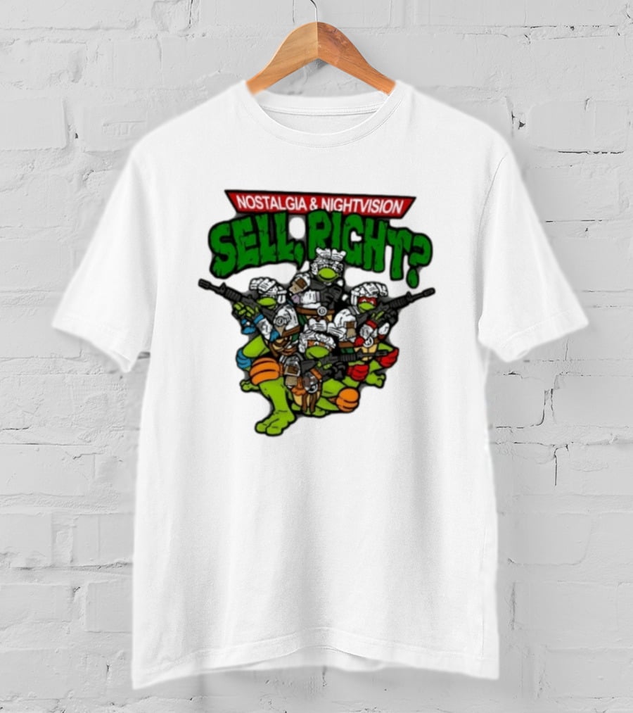 Nostalgia Nightvision TMNT Sell Right T-Shirt