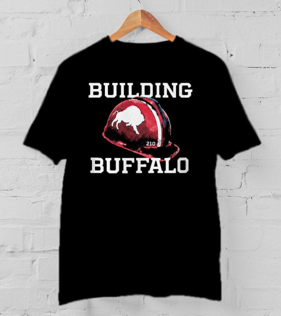 Building Buffalo 2026 Highmark Stadium Helmet T-Shirt