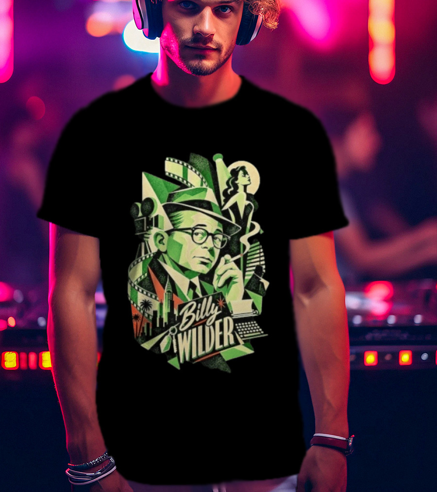 Billy Wilder Classic Hollywood Director Retro Film T-Shirt