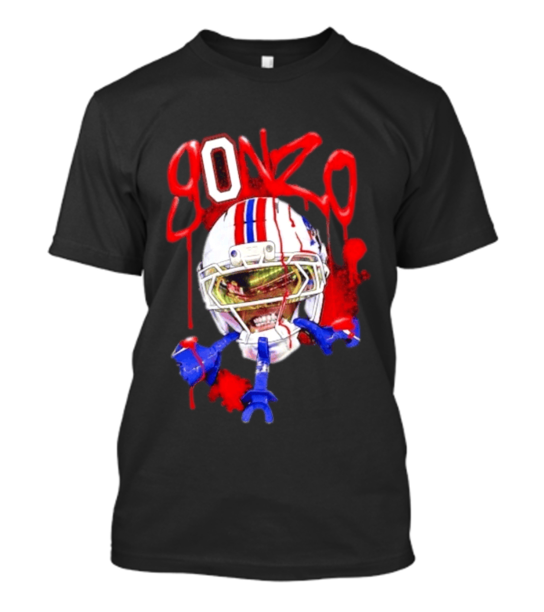 Christian Gonzalez Gonzo New England Patriots Football Helmets And Gear T-Shirt