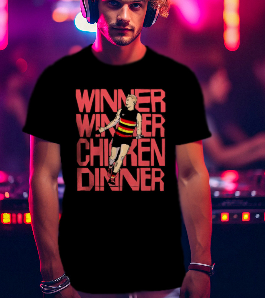 Jordan Dawson Winner Winner Chicken Dinner Adelaide Crows Victory T-Shirt
