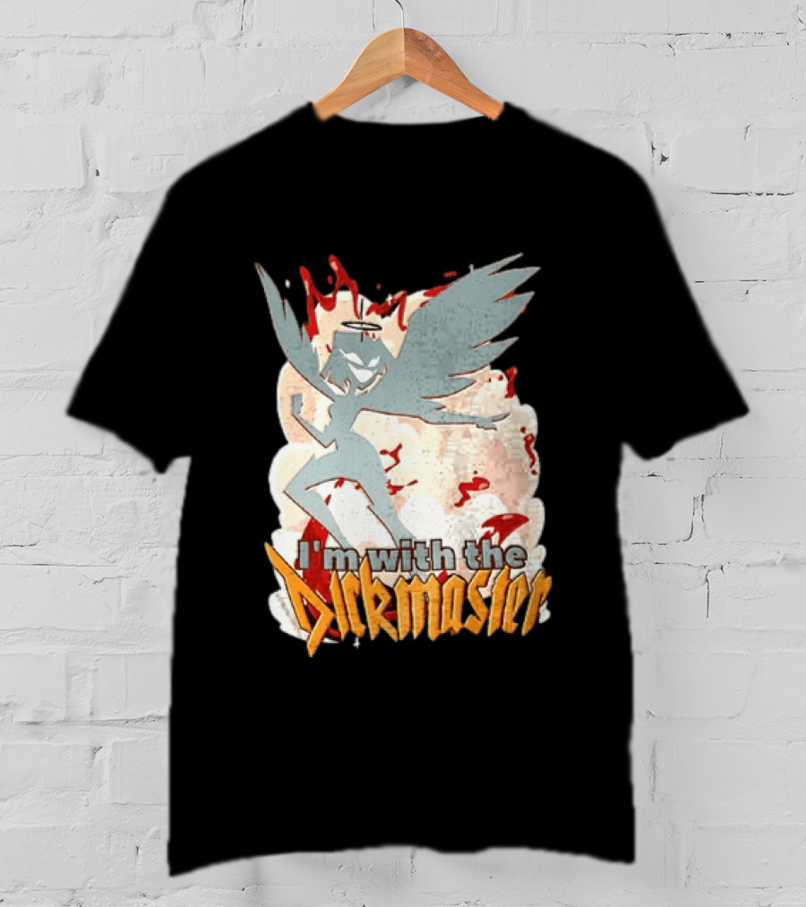 I'm With The Dickmaster Lute Hazbin Hotel Winged T-Shirt