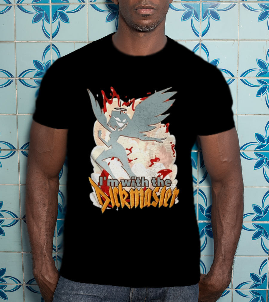 I'm With The Dickmaster Lute Hazbin Hotel Winged T-Shirt