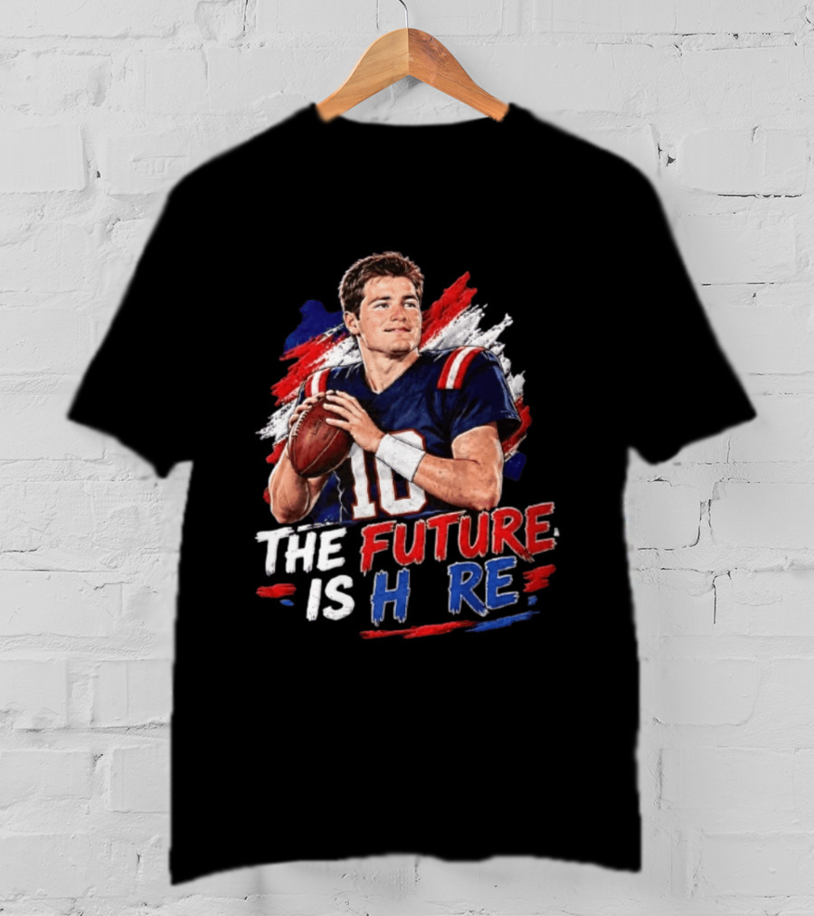 Mac Jones New England Patriots The Future Is Here Football T-Shirt