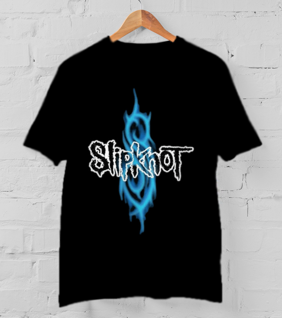 Slipknot Blue Tribal Flame Caustic Agnostic T-Shirt