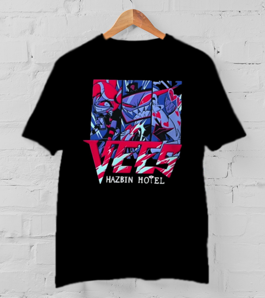 Vees Hazbin Hotel Cartoon Demon Characters T-Shirt
