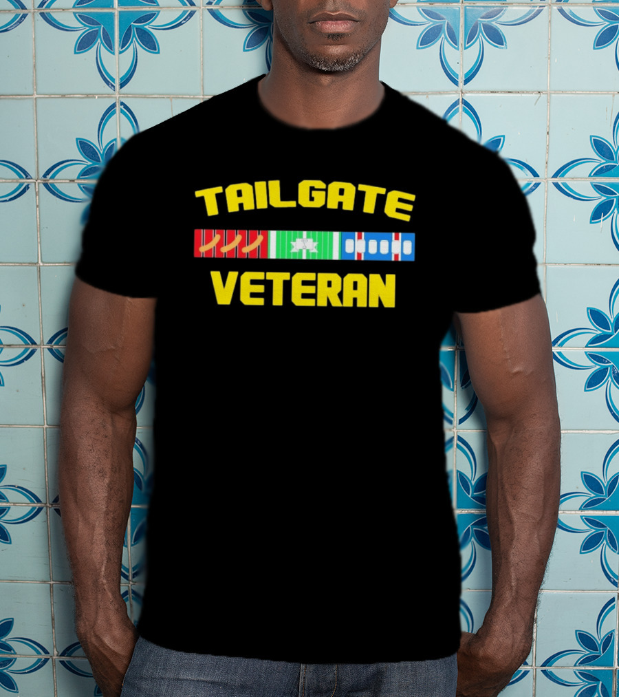 Tailgate Veteran Grilling Football Fanatic T-Shirt