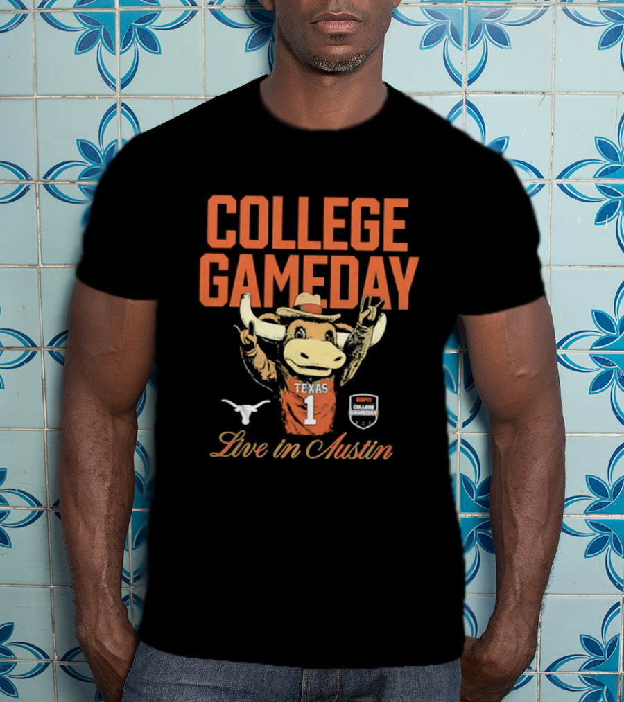 College Gameday Live In Austin Texas Longhorns Number 1 T-Shirt