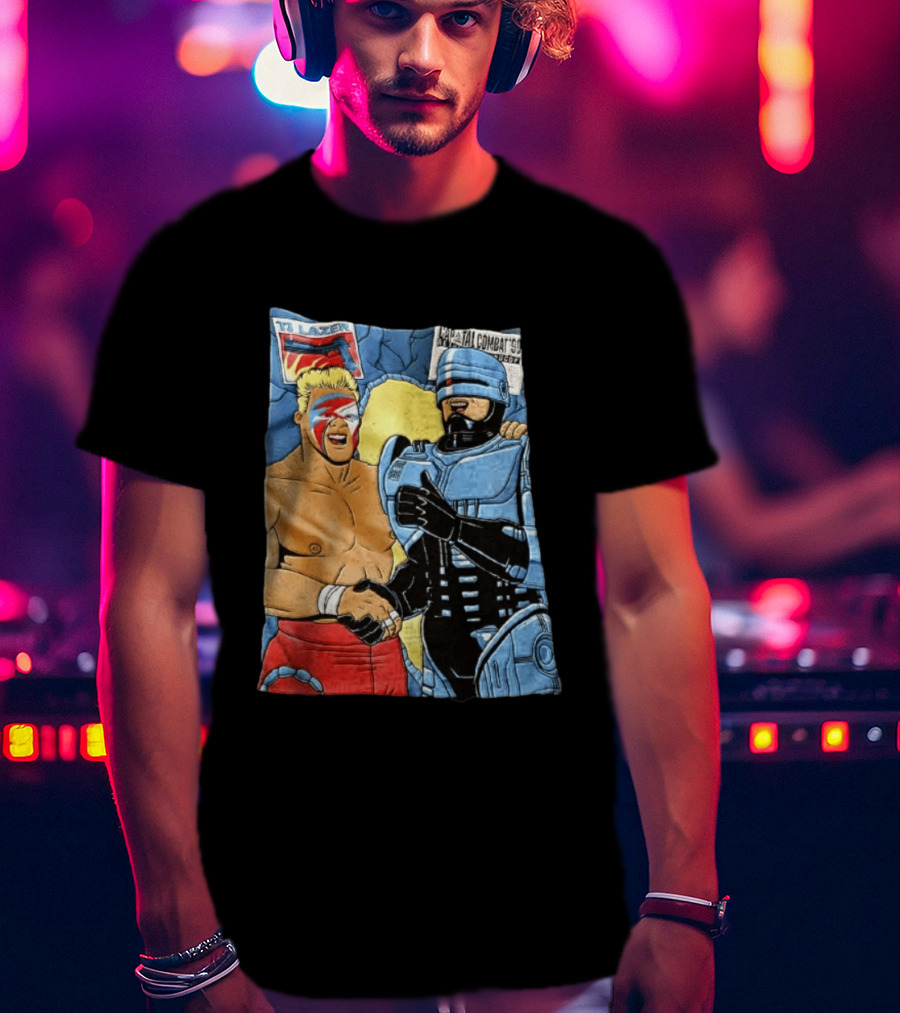 Ultimate Warrior TJ Lazer Robocop Capital Combat 90 T-Shirt