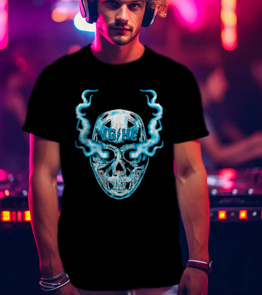 Violent Gentlemen Hockey Club VGHC Skull Mask Smoky Blue T-Shirt